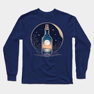 catching moon light on lake Long Sleeve T-Shirt